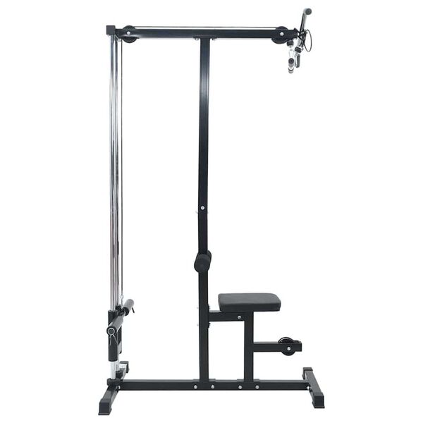 vidaXL Μηχάνημα έλξεων πλάτης Μαύρο 110 x 70 x 187 εκ.