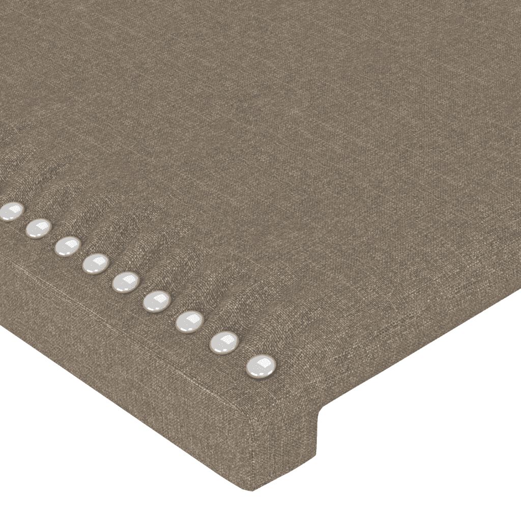 vidaXL Κρεβάτι Boxspring με Στρώμα Taupe 140x200 εκ. Υφασμάτινο