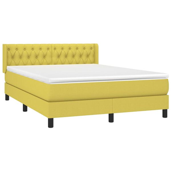 vidaXL &Kappa;&rho;&epsilon;&beta;ά&tau;&iota; Boxspring &mu;&epsilon; &Sigma;&tau;&rho;ώ&mu;&alpha; &Pi;&rho;ά&sigma;&iota;&nu;&omicron; 140x200 &epsilon;&kappa;.&Upsilon;&phi;&alpha;&sigma;&mu;ά&tau;&iota;&nu;&omicron;