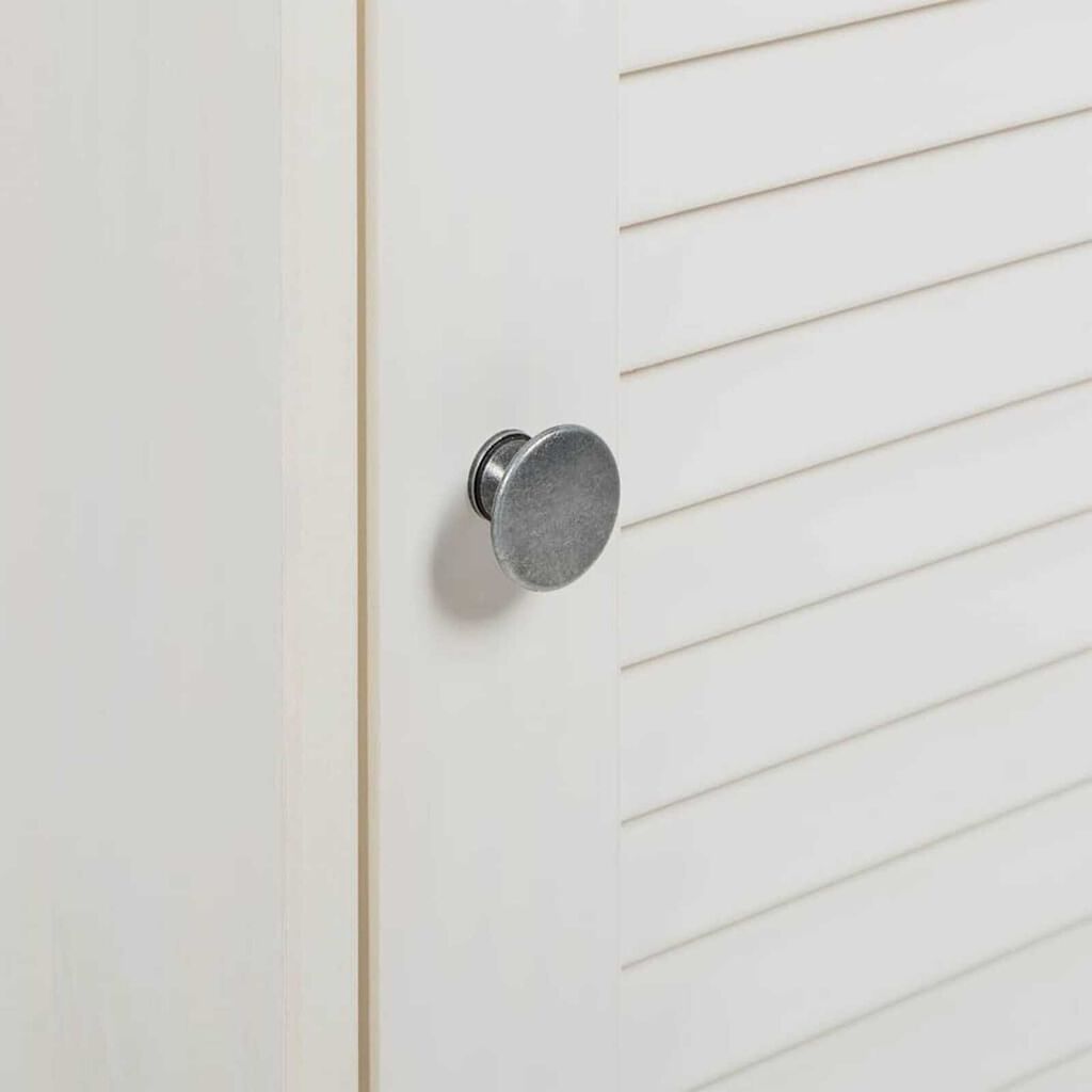 vidaXL Σετ Επίπλων Μπάνιου με ράφι 2 pcs Λευκό αντικέ 37 x 34 x 80 εκ