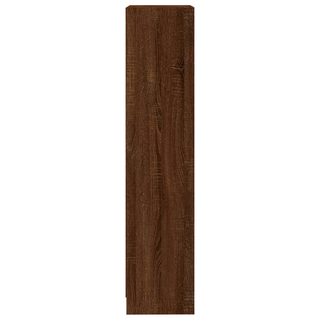 vidaXL Βιβλιοθήκη με 3 Ράφια Καφέ Δρυς 40x24x109 εκ. Επεξεργ. Ξύλο
