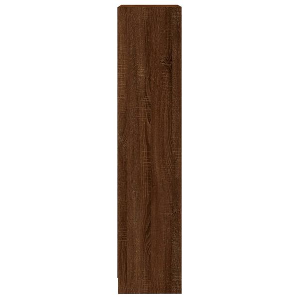 vidaXL Βιβλιοθήκη με 3 Ράφια Καφέ Δρυς 40x24x109 εκ. Επεξεργ. Ξύλο
