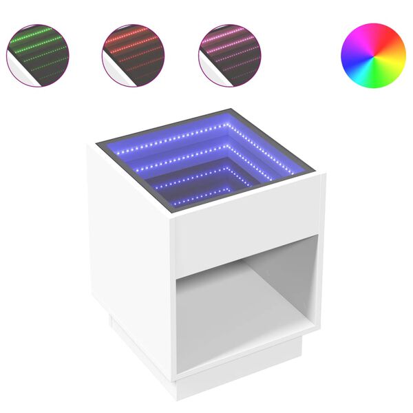 vidaXL &Tau;&rho;&alpha;&pi;&epsilon;&zeta;ά&kappa;&iota; &Sigma;&alpha;&lambda;&omicron;&nu;&iota;&omicron;ύ Infinity LED &Lambda;&epsilon;&upsilon;&kappa;ό 40x40x50 &epsilon;&kappa;.