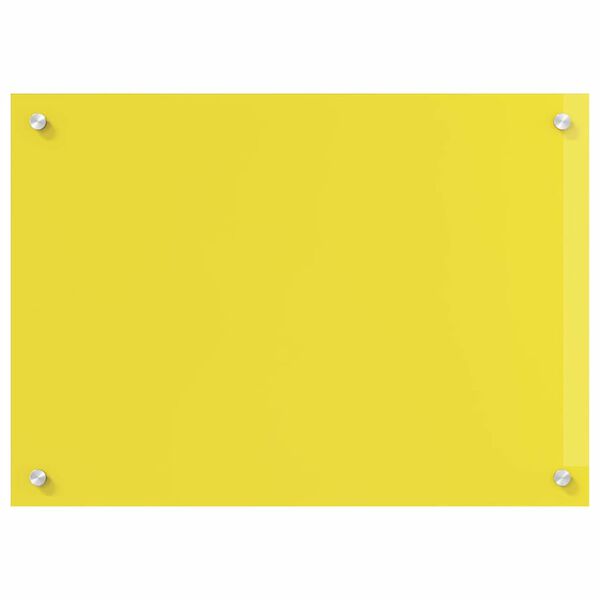 vidaXL Πίσω Πάνελ Κουζίνας 2 pcs Κίτρινο 70 x 50 cm σκληρυμένο γυαλί