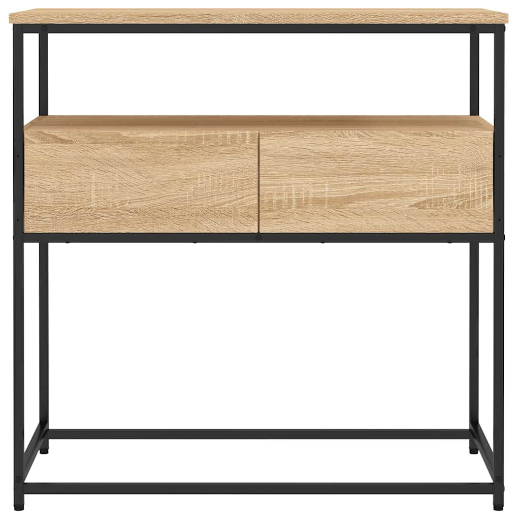 vidaXL Τραπέζι Κονσόλα Sonoma Δρυς 75x40x75 εκ. Επεξεργασμένο Ξύλο