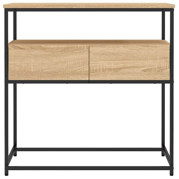 vidaXL Τραπέζι Κονσόλα Sonoma Δρυς 75x40x75 εκ. Επεξεργασμένο Ξύλο