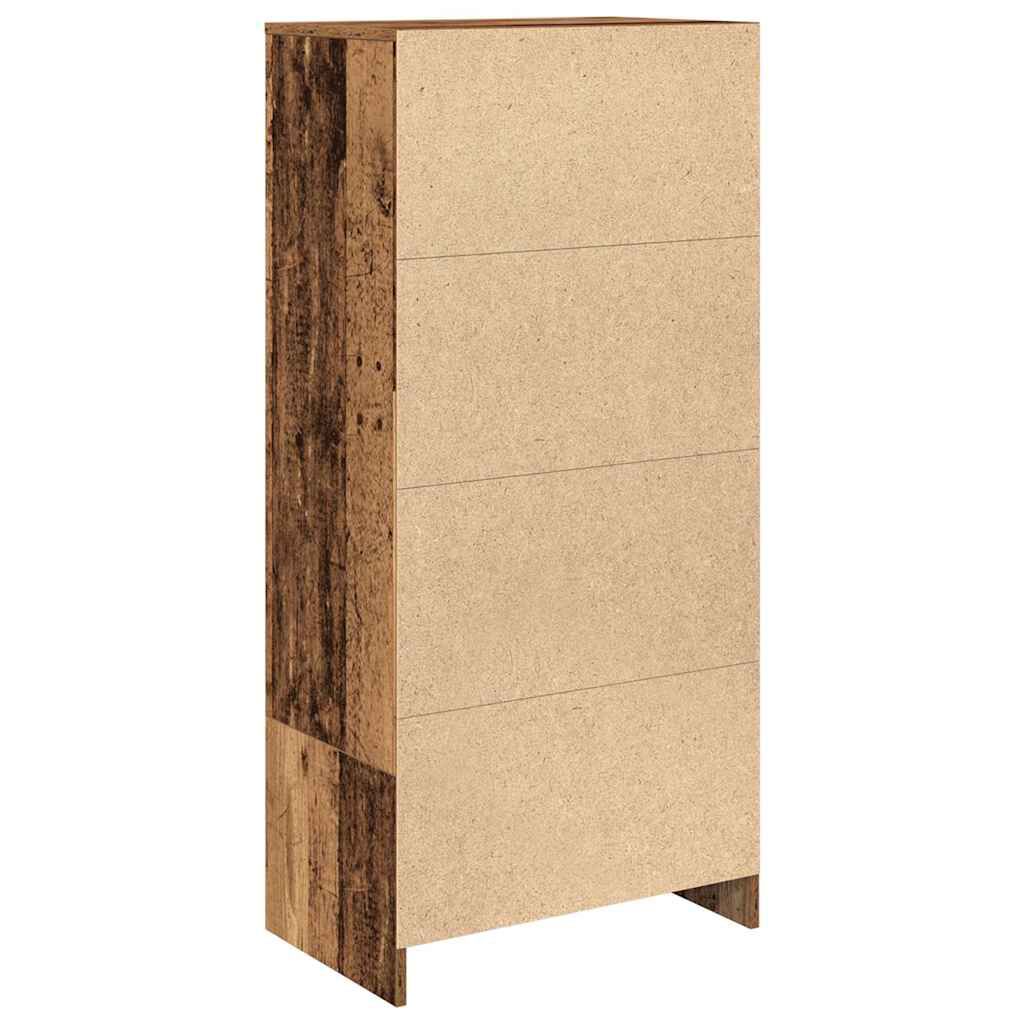 vidaXL Ντουλάπι με συρτάρι 55,5x34x119,5 εκ. Ξύλινο μηχανουργικό ξύλο