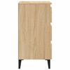 vidaXL Κομοδίνο Sonoma Δρυς 40 x 35 x 69 εκ. με Μεταλλικά Πόδια