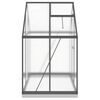 vidaXL Θερμοκήπιο με Πλαίσιο Βάσης Ανθρακί 169x114x202 εκ. Αλουμίνιο