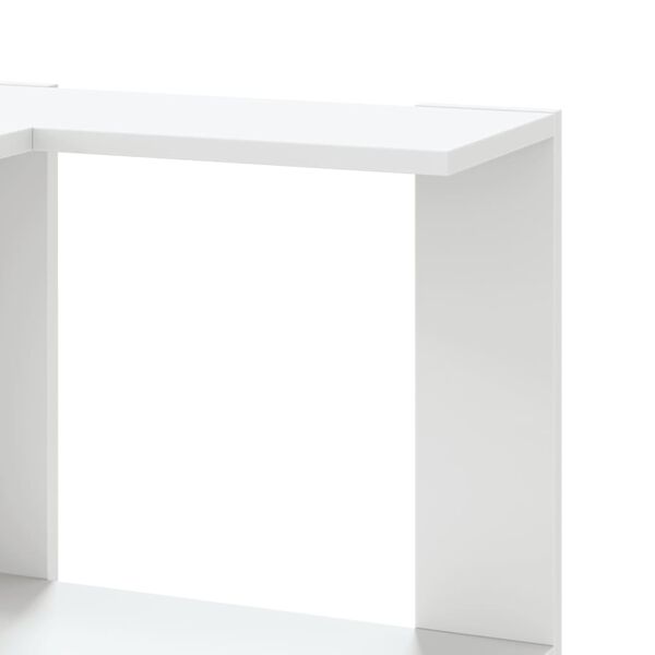vidaXL Βιβλιοθήκη Γωνιακή 5 Επ. Λευκή 50x50x179εκ Επεξ. Ξύλο