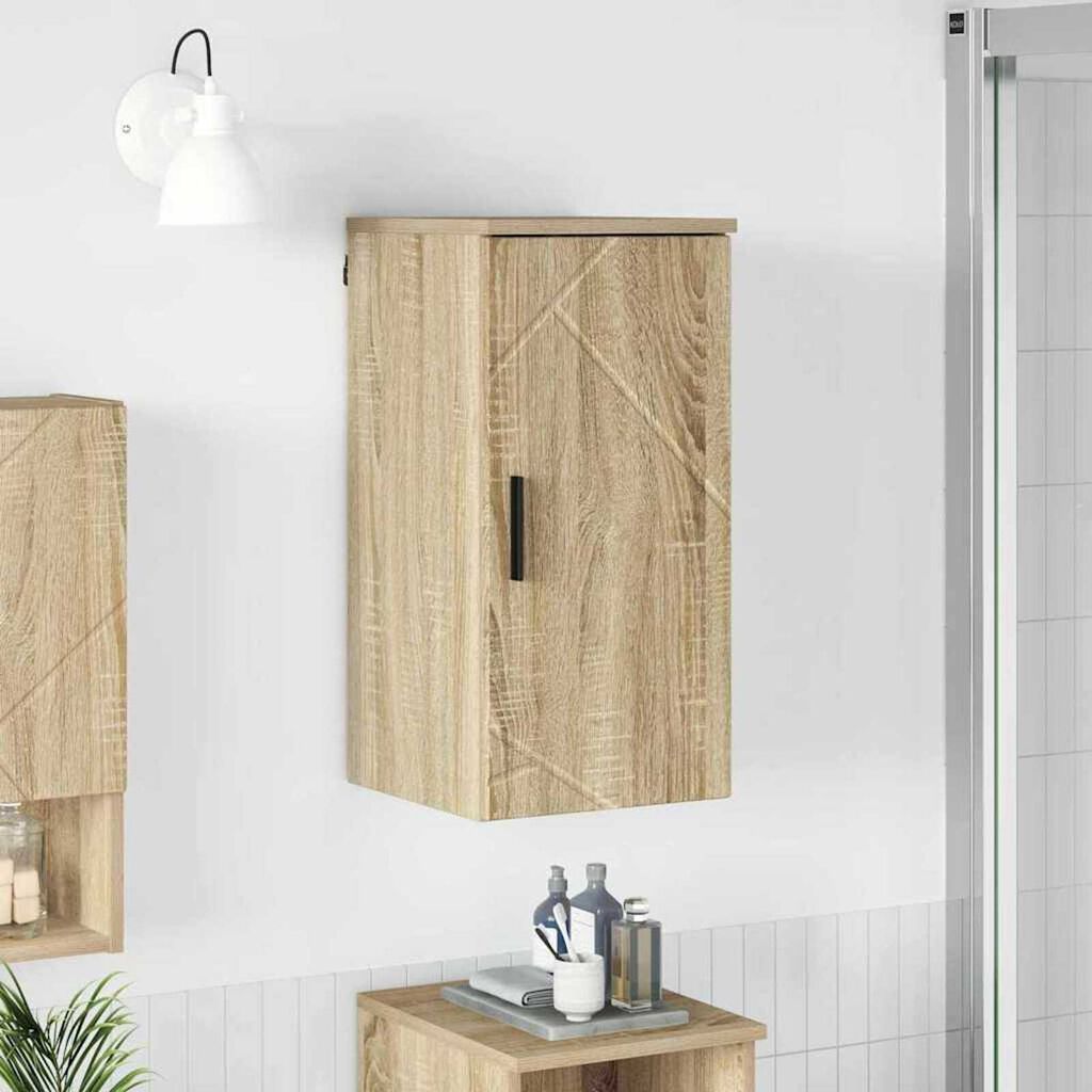 vidaXL Ντουλάπι Μπάνιου με αποθήκευση Sonoma Δρυς 30 x 31,5 x 61 εκ