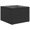 vidaXL Σετ Καναπέ Κήπου 7 pcs Μαύρο και Κρέμα 55 x 55 x 37 εκ