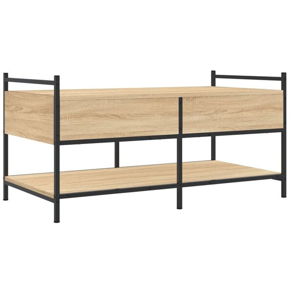 vidaXL Τραπεζάκι Σαλονιού Sonoma Δρυς 99x50x50 εκ. Επεξεργασμένο Ξύλο