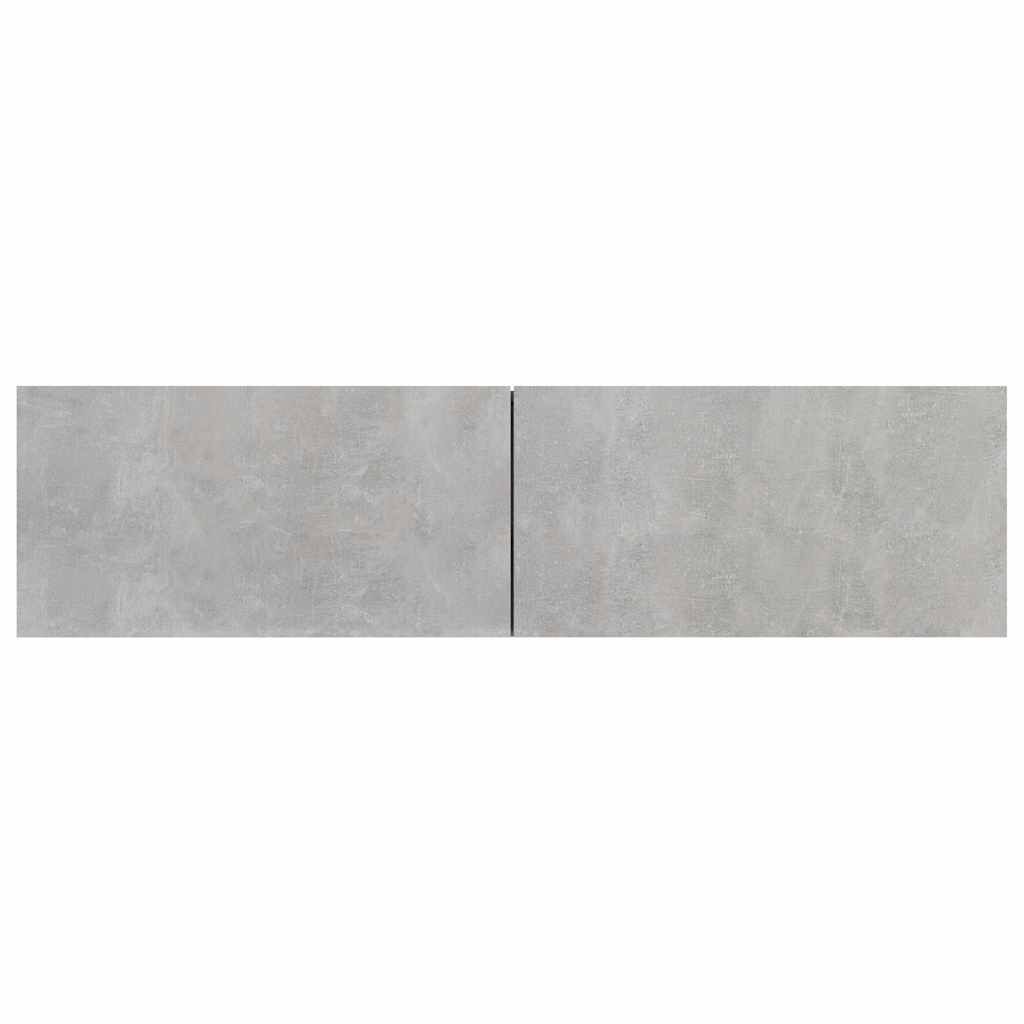 vidaXL Έπιπλο Τηλεόρασης Γκρι Σκυροδέματος 120x30x30εκ. από Επεξ. Ξύλο