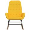 vidaXL Πολυθρόνα Κουνιστή Κίτρινη Μουσταρδί Υφασμάτινη