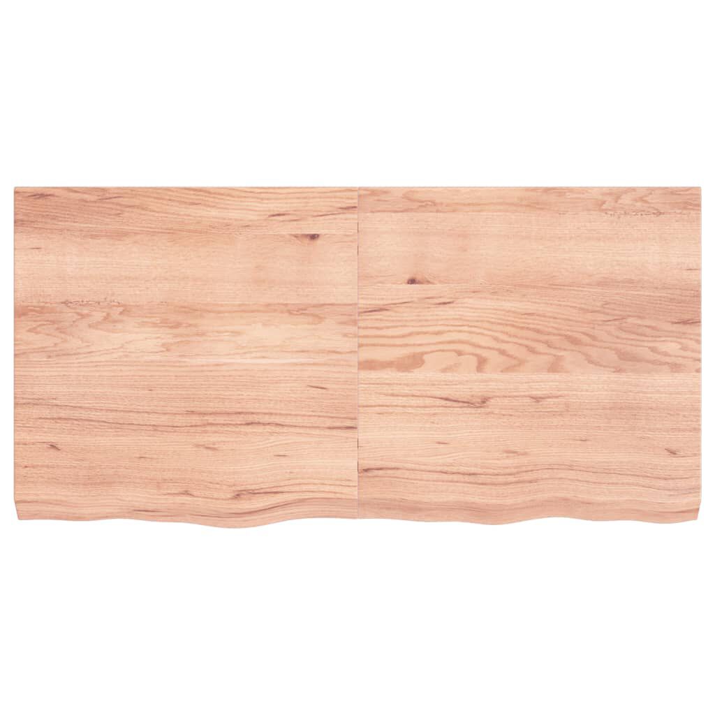 vidaXL Πάγκος Μπάνιου Αν. Καφέ 120x60x(2-6) εκ. Επεξεργ. Μασίφ Ξύλο