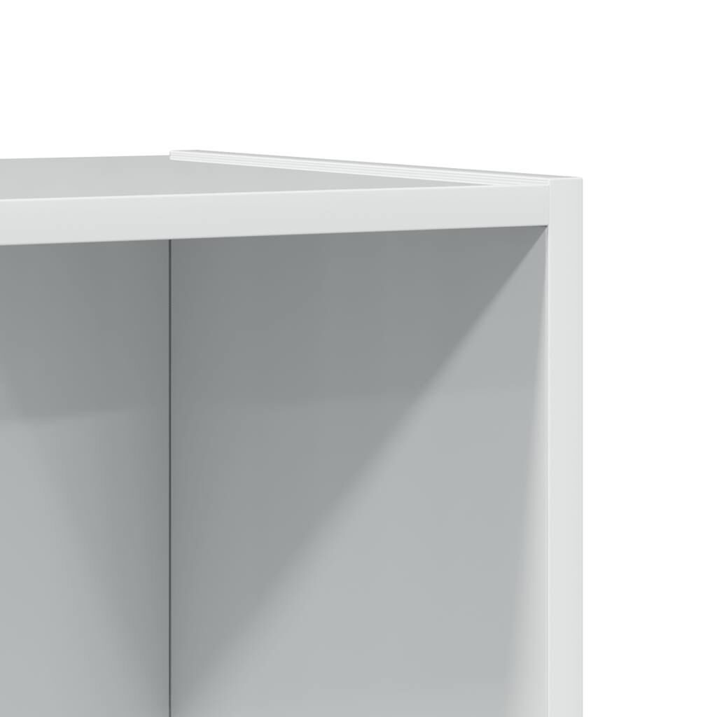 vidaXL Βιβλιοθήκη Γυαλιστερό Λευκό 40 x 30 x 189 εκ. από Επεξ.Ξύλο