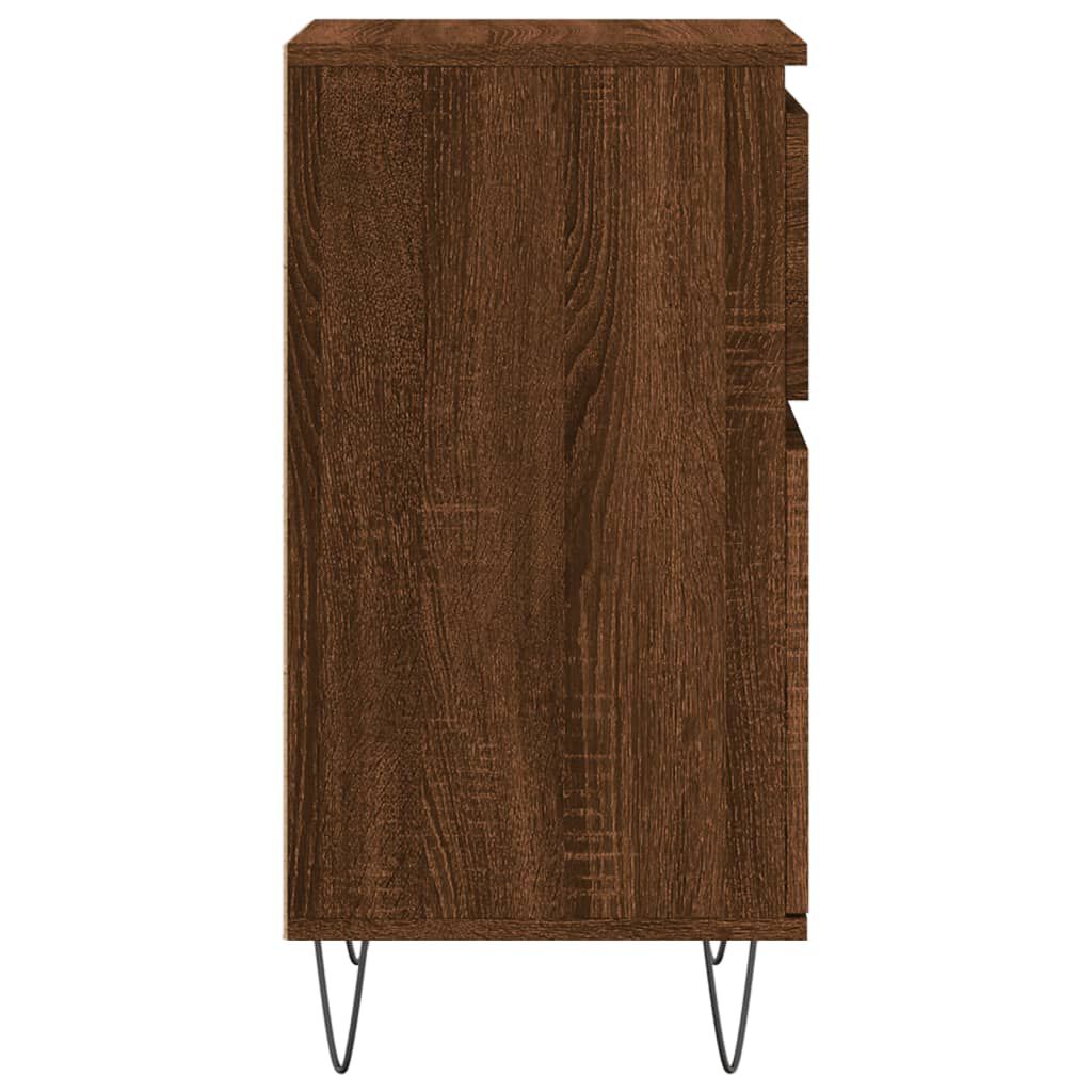 vidaXL Ντουλάπια 2 τεμ. Καφέ Δρυς 40x35x70 εκ. από Επεξεργασμένο Ξύλο