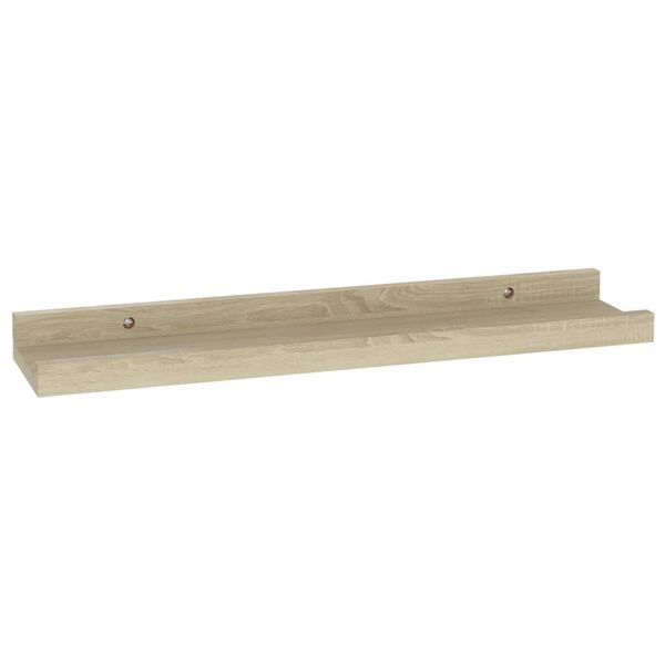 vidaXL Ράφια Τοίχου 2 τεμ. Sonoma Δρυς 40 x 9 x 3 εκ.