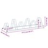 vidaXL Βάση Ποδηλάτου για 6 Ποδήλατα Επιδαπέδιο Γαλβανισμένο Χάλυβα