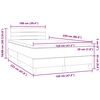 vidaXL Box Spring &kappa;&rho;&epsilon;&beta;ά&tau;&iota; &mu;&epsilon; &sigma;&tau;&rho;ώ&mu;&alpha; &rho;&omicron;&zeta; 120x220 cm &Beta;&epsilon;&lambda;&omicron;ύ&delta;&iota;&nu;&omicron;