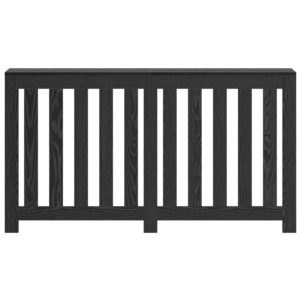 vidaXL Kάλυμμα Καλοριφέρ Μαύρη Δρυός 149x20x82 εκ Φτιαγμένο Ξύλο