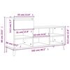 vidaXL Παπουτσοθήκη Γκρι Sonoma 102x36x60 εκ. από Επεξεργασμένο Ξύλο