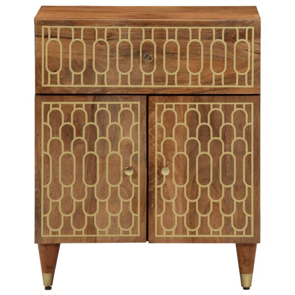 vidaXL Κομοδίνο 50 x 33 x 60 εκ. από Μασίφ Ξύλο Μάνγκο