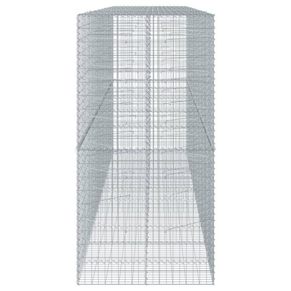 vidaXL Συρματοκιβώτιο με Κάλυμμα 500x100x200εκ από Γαλβανισμένο Χάλυβα