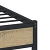 vidaXL Σκελετός Κρεβ. Χωρίς Στρώμα Sonoma Δρυς 183x213 εκ. Μεταλλικό