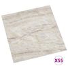 vidaXL Δάπεδο Αυτοκόλλητο Μπεζ 55 τεμ. 5,11 μ² από PVC