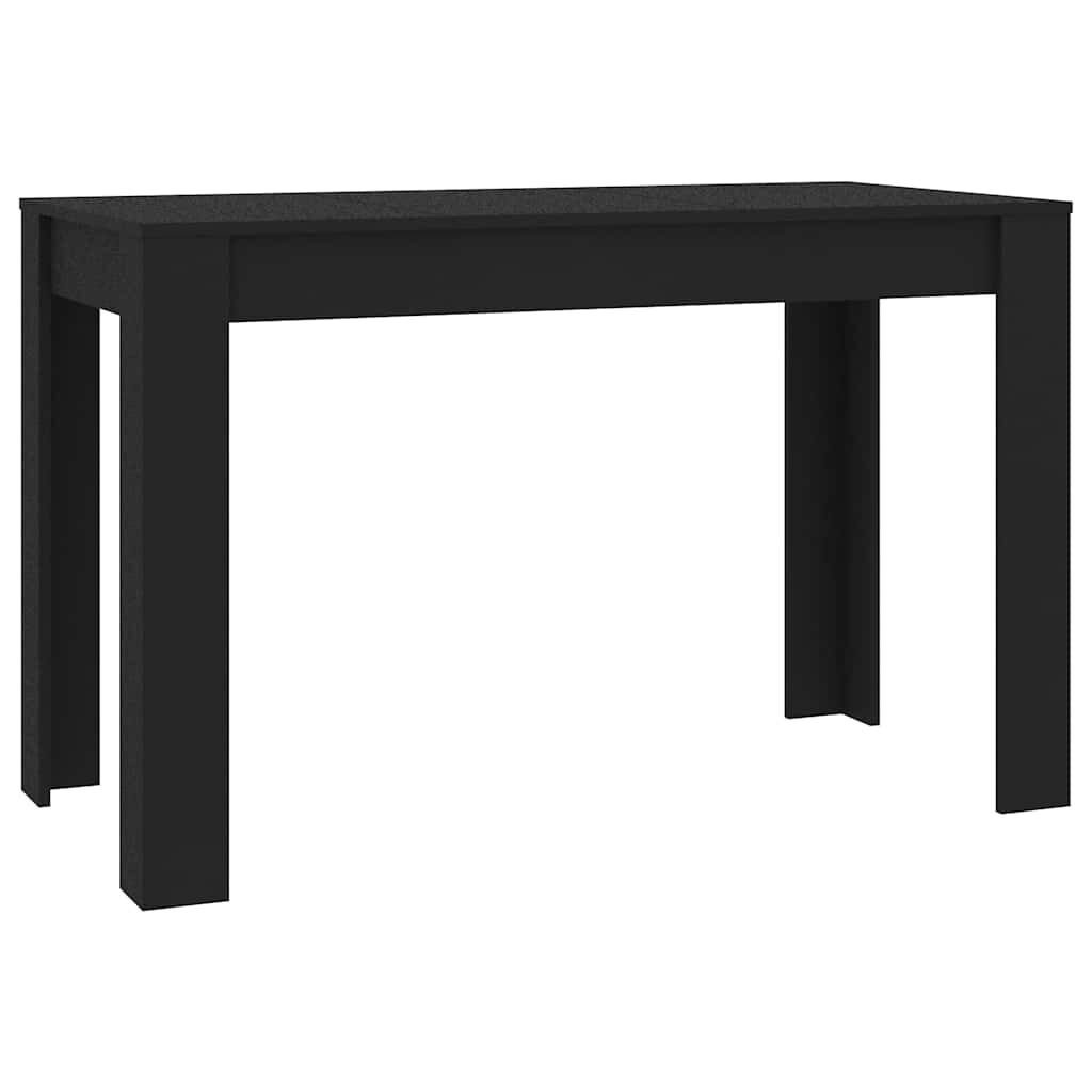 vidaXL Τραπεζαρία Μαύρη 120 x 60 x 76 εκ. από Επεξ. Ξύλο