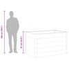 vidaXL Ζαρντινιέρα Υπερυψωμένη Γκρι 150 x 100 x 91 εκ. από WPC