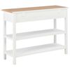 vidaXL Κονσόλα Λευκή 110 x 35 x 80 εκ. από MDF