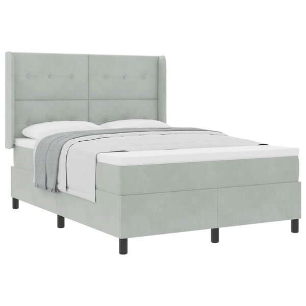 vidaXL &Kappa;&rho;&epsilon;&beta;ά&tau;&iota; &mu;&epsilon; &epsilon;&lambda;&alpha;&tau;ή&rho;&iota;&alpha; &mu;&epsilon; &sigma;&tau;&rho;ώ&mu;&alpha; &Alpha;&nu;&omicron;&iota;&chi;&tau;ό &gamma;&kappa;&rho;&iota; 140 x 190 cm &Beta;&epsilon;&lambda;&omicron;ύ&delta;&omicron;