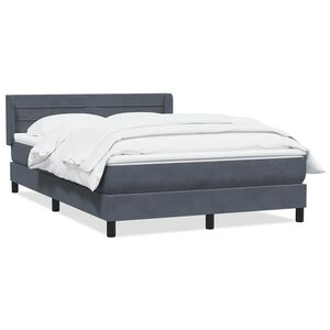 vidaXL Box Spring &Kappa;&rho;&epsilon;&beta;ά&tau;&iota; &mu;&epsilon; &sigma;&tau;&rho;ώ&mu;&alpha; &Sigma;&kappa;&omicron;ύ&rho;&omicron; &gamma;&kappa;&rho;&iota; 140x220 cm &Beta;&epsilon;&lambda;&omicron;ύ&delta;&iota;&nu;&omicron;