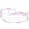 vidaXL &Kappa;&rho;&epsilon;&beta;ά&tau;&iota; Boxspring &mu;&epsilon; &Sigma;&tau;&rho;ώ&mu;&alpha; & LED &Alpha;&nu;&omicron;&iota;&chi;&tau;ό &Gamma;&kappa;&rho;&iota; 160x220 &epsilon;&kappa;. &Beta;&epsilon;&lambda;&omicron;ύ&delta;&iota;&nu;&omicron;
