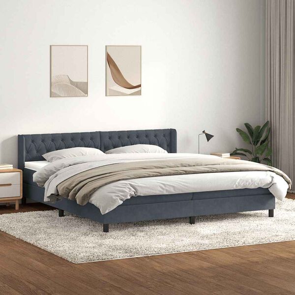 vidaXL &Kappa;&rho;&epsilon;&beta;ά&tau;&iota; Boxspring &mu;&epsilon; &Sigma;&tau;&rho;ώ&mu;&alpha; &Sigma;&kappa;&omicron;ύ&rho;&omicron; &Gamma;&kappa;&rho;&iota; 200x210 &epsilon;&kappa;. &Beta;&epsilon;&lambda;&omicron;ύ&delta;&iota;&nu;&omicron;