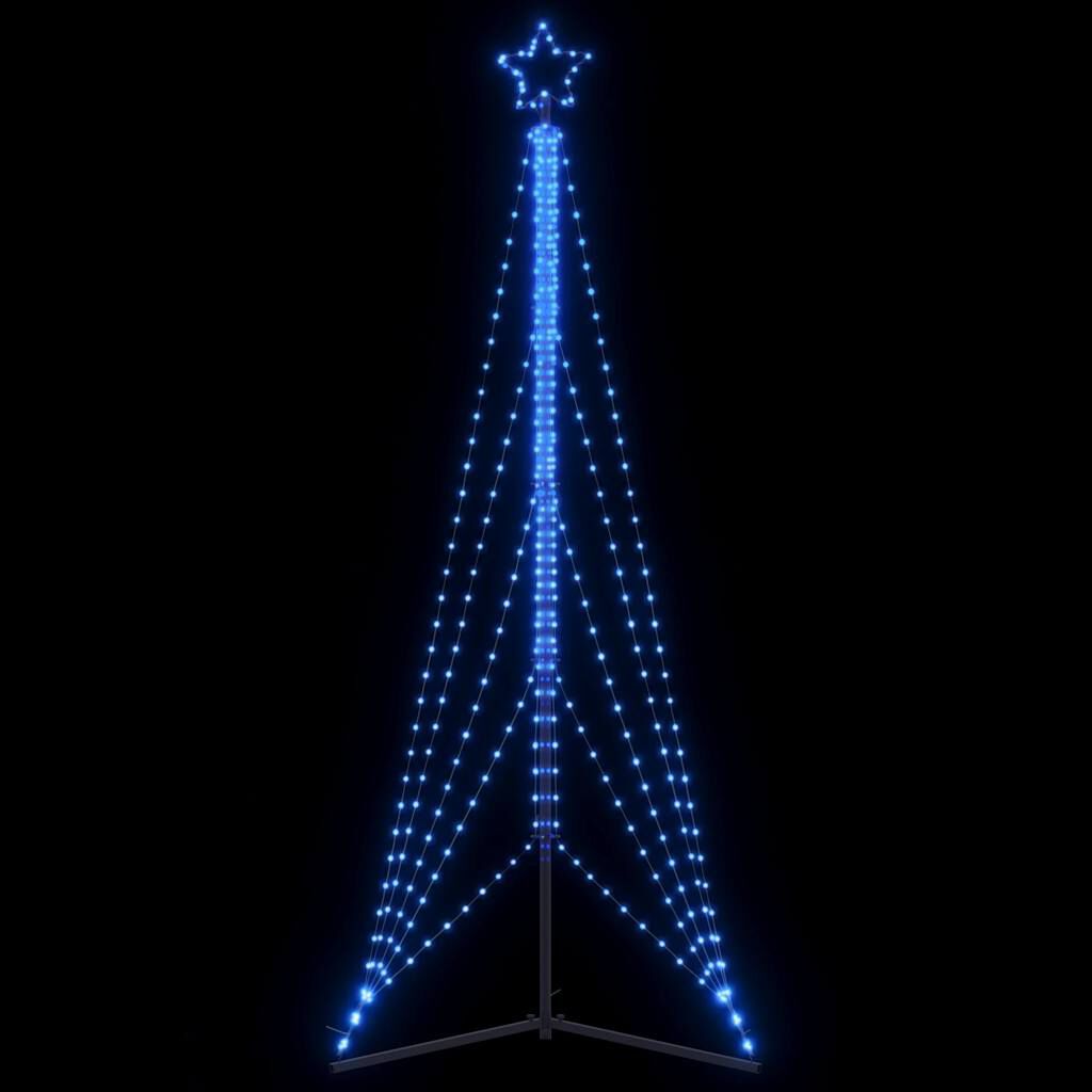 vidaXL Χριστουγεννιάτικο δέντρο LED 525 LED μπλε 302 εκ.