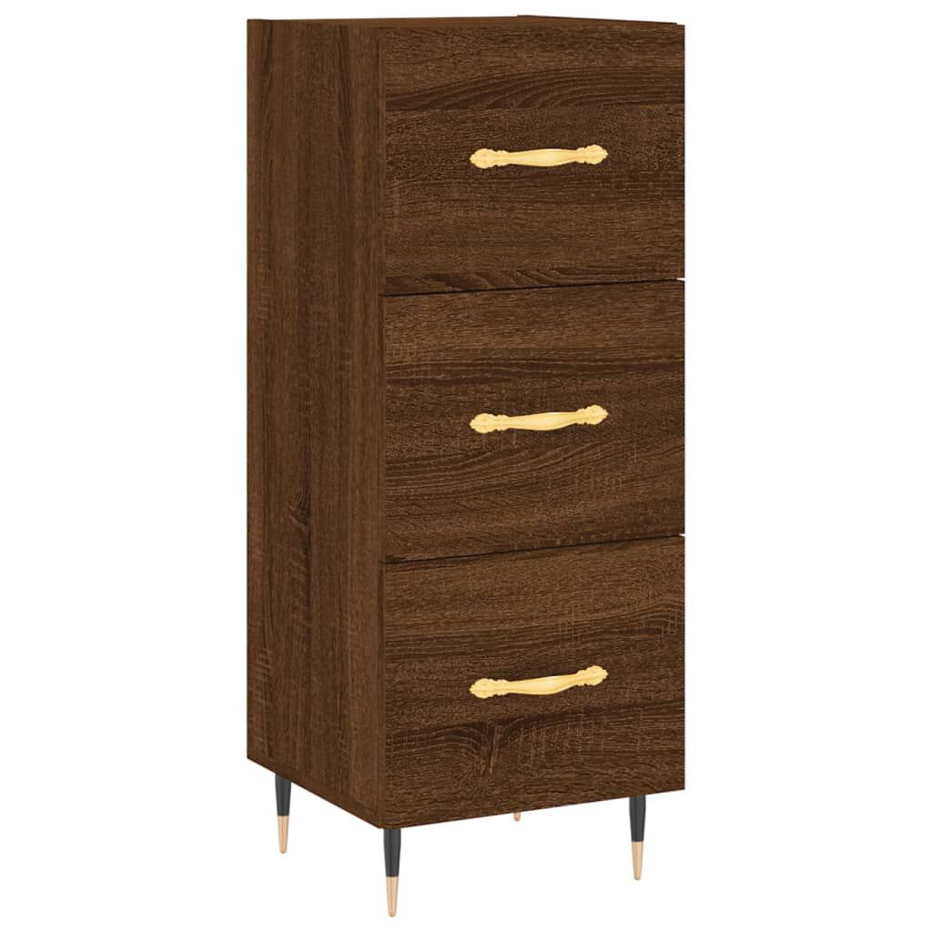 vidaXL Ντουλάπι Καφέ Δρυς 34,5 x 34 x 90 εκ. Επεξεργασμένο Ξύλο