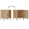 vidaXL Κομοδίνα 2 τεμ. Sonoma Δρυς 40x40x50 εκ. από Επεξεργασμένο Ξύλο