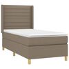 vidaXL &Kappa;&rho;&epsilon;&beta;ά&tau;&iota; Boxspring &mu;&epsilon; &Sigma;&tau;&rho;ώ&mu;&alpha; Taupe 90x190 &epsilon;&kappa;.&Upsilon;&phi;&alpha;&sigma;&mu;ά&tau;&iota;&nu;&omicron;