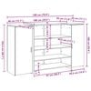 vidaXL Γραφείο υποδοχής Sonoma Δρυς 180x50x103,5εκ. Επεξεργασμένο Ξύλο