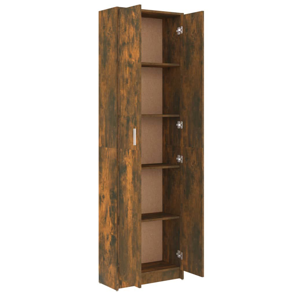 vidaXL Ντουλάπα Χολ Καπνιστή Δρυς 55 x 25 x 189 εκ. από Επεξεργ. Ξύλο