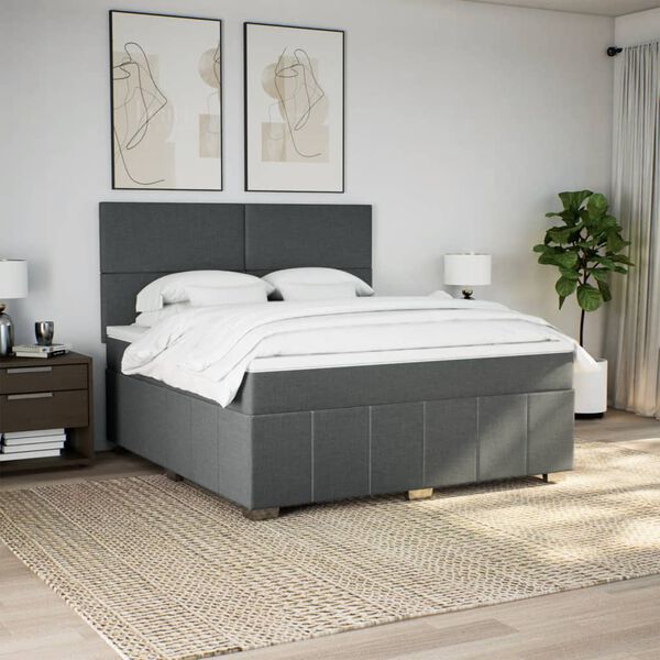 vidaXL &Kappa;&rho;&epsilon;&beta;ά&tau;&iota; Boxspring &mu;&epsilon; &Sigma;&tau;&rho;ώ&mu;&alpha; &Sigma;&kappa;&omicron;ύ&rho;&omicron; &Gamma;&kappa;&rho;&iota; 180x200 &epsilon;&kappa; &Upsilon;&phi;&alpha;&sigma;&mu;ά&tau;&iota;&nu;