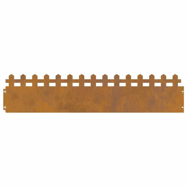 vidaXL Περιγράμματα γκαζόν 10 pcs Σκ rusty 103 x 0,05 x 22 εκ