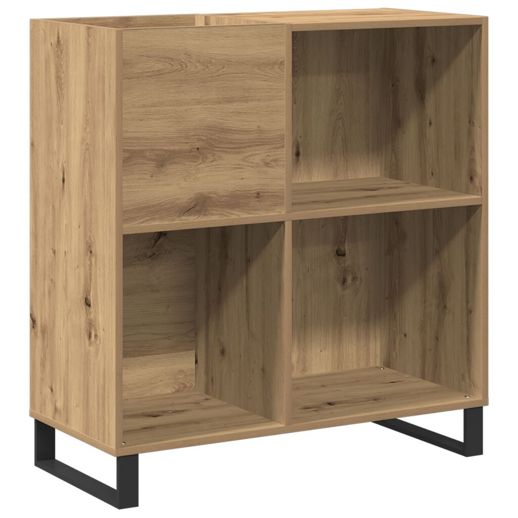 vidaXL Ντουλάπα Δίσκων Παλιό Ξύλο 84.5x38x90 εκ Ξύλο Μηχανής