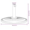 vidaXL Βάση Ομπρέλας Ασημί για Ιστό Ø38/48 χιλ. 12 κ. Γρανίτη