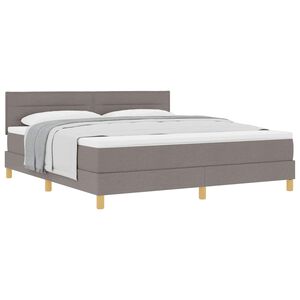 vidaXL &Kappa;&rho;&epsilon;&beta;ά&tau;&iota; &mu;&epsilon; &epsilon;&lambda;&alpha;&tau;ή&rho;&iota;&alpha; &mu;&epsilon; &sigma;&tau;&rho;ώ&mu;&alpha; Taupe 180 x 200 cm ύ&phi;&alpha;&sigma;&mu;&alpha;