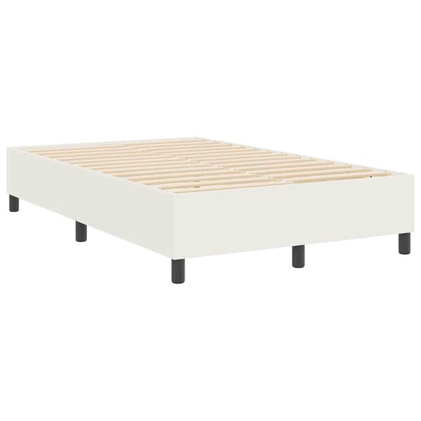 vidaXL Κρεβάτι με ελατήρια Κρεμ 120 x 200 cm Βελούδο